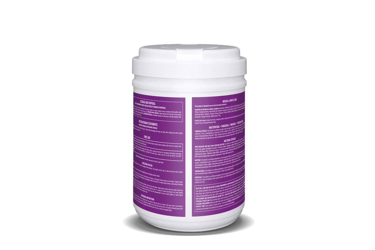 SAFETEC SANIZIDE PRO 1® SURFACE DISINFECTANT SaniZide Pro 1, Wipes, 160/canister, 12 canister/cs (HAZMAT Fees Apply, cannot ship via Air or to AK, GU, HI, MP, PR, VI) (Not Available for Sale into Canada)