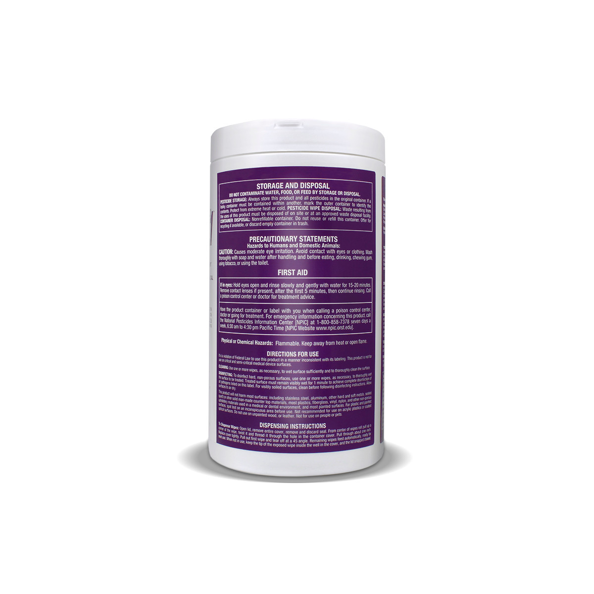 SAFETEC SANIZIDE PRO 1® SURFACE DISINFECTANT SaniZide Pro 1, Wipes, 160/canister, 12 canister/cs (HAZMAT Fees Apply, cannot ship via Air or to AK, GU, HI, MP, PR, VI) (Not Available for Sale into Canada)