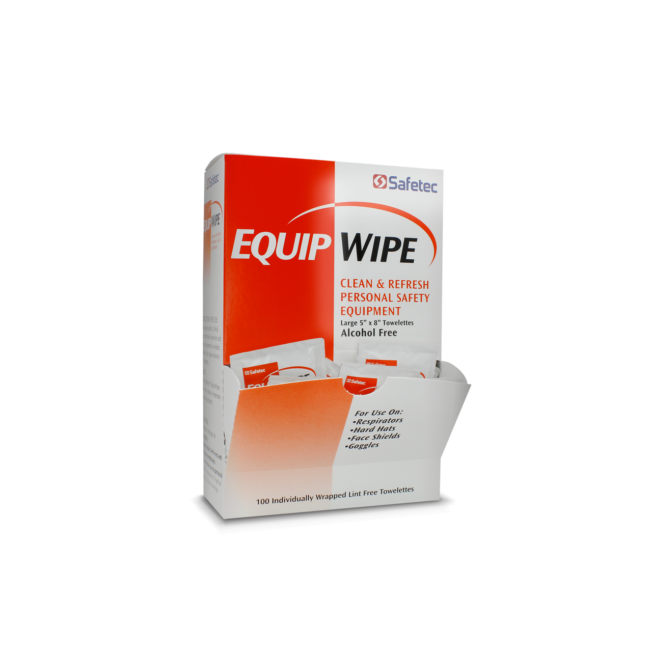SAFETEC EQUIP WIPE Equip Wipes, Alcohol Free, 100/bx, 10 bx/cs (Available to Continental US & Canada dealers only)