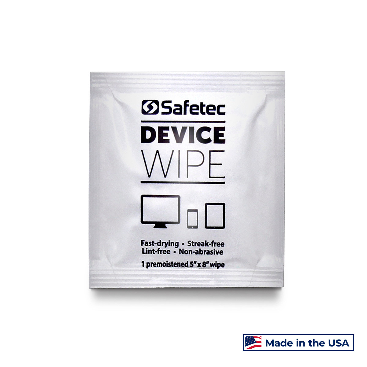 SAFETEC DEVICE WIPE Safetec® Device Wipe, 100/bx, 10 bx/cs (HAZMAT Fees Apply, cannot ship via Air or to AK, GU, HI, MP, PR, VI) (Available to Continental US & Canada dealers only)