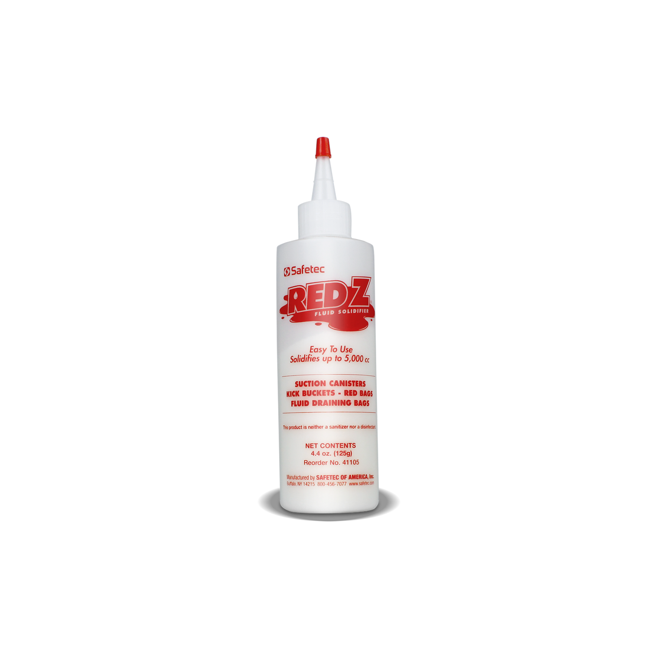SAFETEC RED Z® AND GREEN-Z® BOTTLES Red Z, Needle Nose Bottle (up to 5000 cc), 24 btl/cs (Available to Continental US & Canada dealers only)