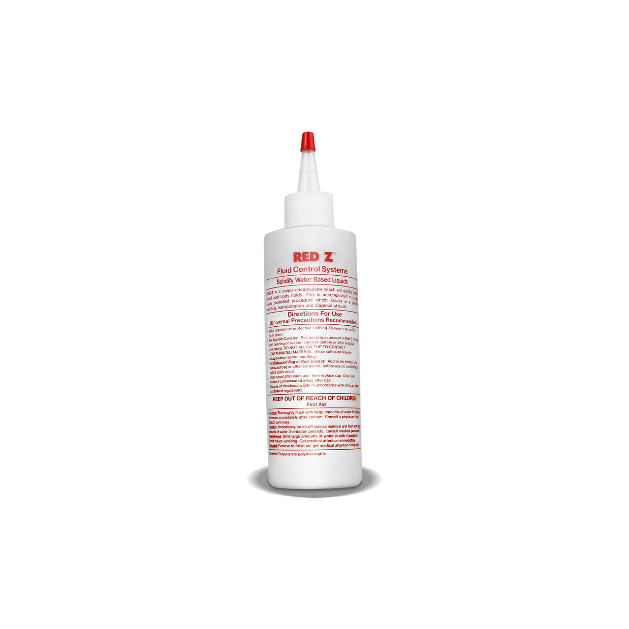 SAFETEC RED Z® AND GREEN-Z® BOTTLES Red Z, Needle Nose Bottle (up to 5000 cc), 24 btl/cs (Available to Continental US & Canada dealers only)
