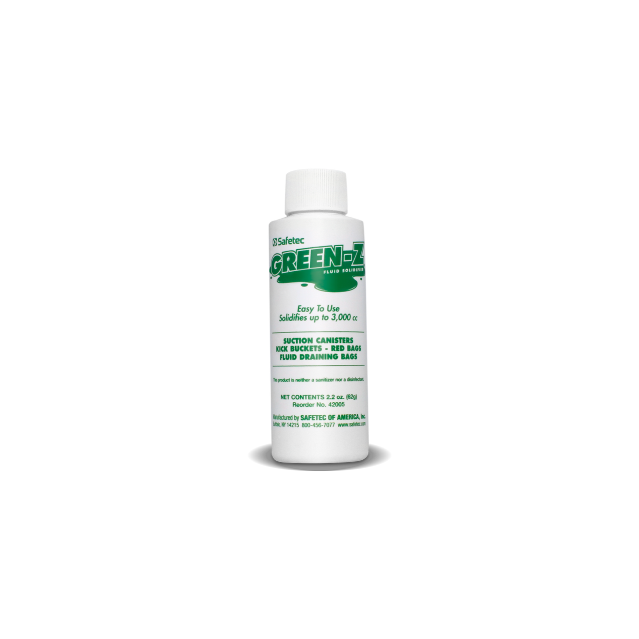 SAFETEC RED Z® AND GREEN-Z® BOTTLES Green-Z, Needle Nose Bottle, (up to 3000 cc), 75 btl/cs (Available to Continental US & Canada dealers only)