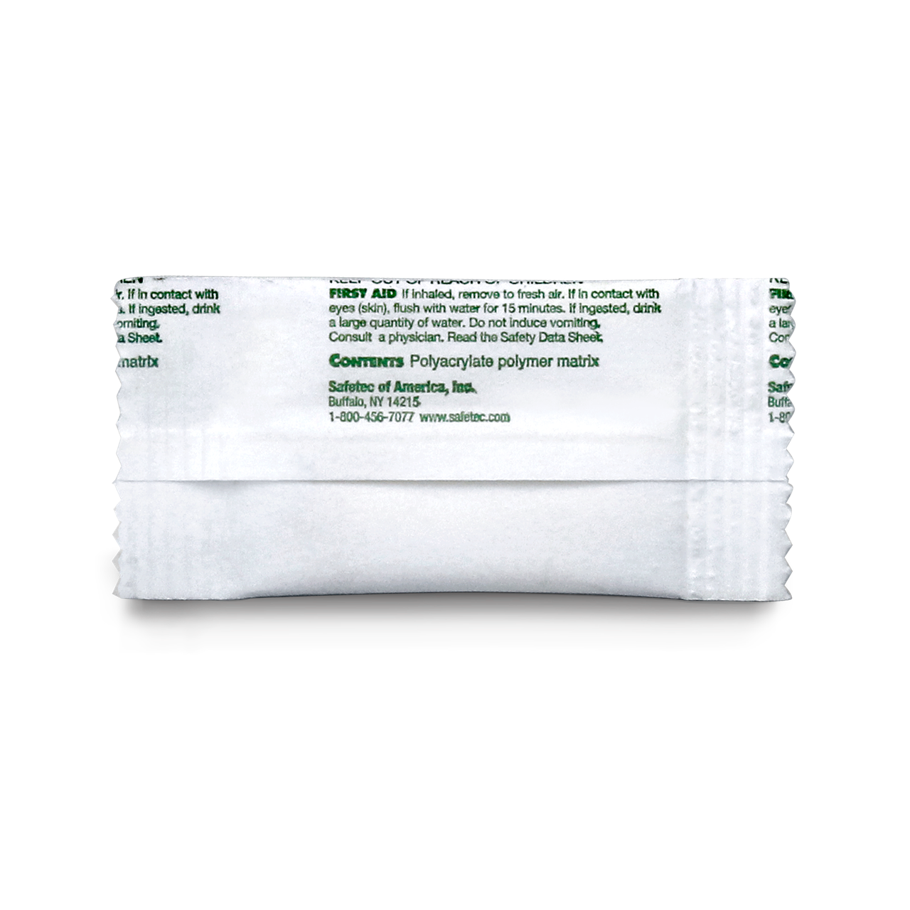 SAFETEC ZAFETY PAC Green-Z, Zafety Pac, 2g, 1000/cs (Available to Continental US & Canada dealers only)