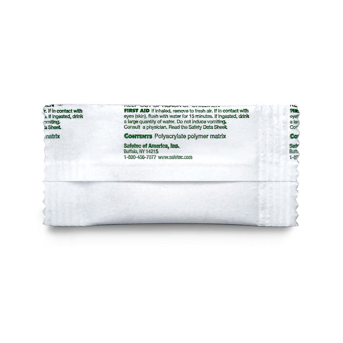 SAFETEC ZAFETY PAC Green-Z, Zafety Pac, 2g, 1000/cs (Available to Continental US & Canada dealers only)