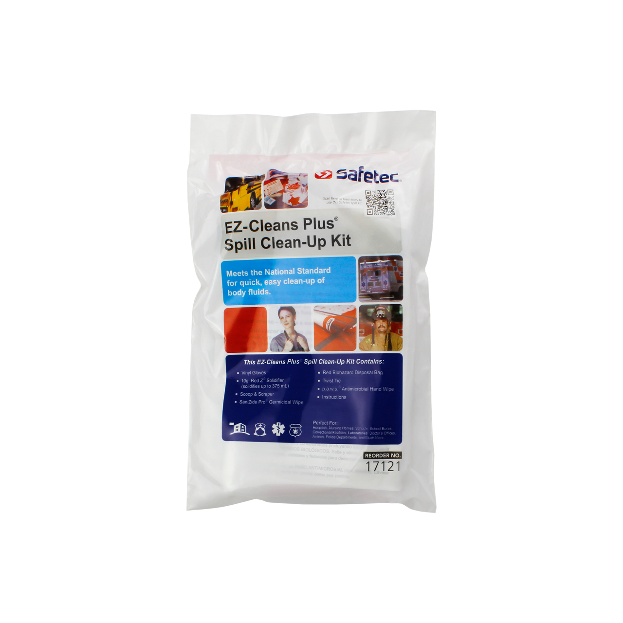 SAFETEC EZ-CLEANS PLUS® KIT Kit, EZ-Cleans Plus with SaniZide Pro1 Disinfectant Wipe, 24/cs