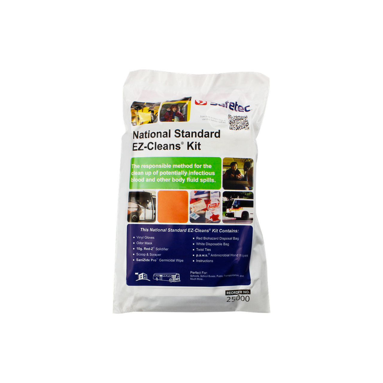 SAFETEC NATIONAL STANDARD EZ-CLEANS® KIT National Standard EZ-Cleans Kit (poly bag) 24 kt/cs