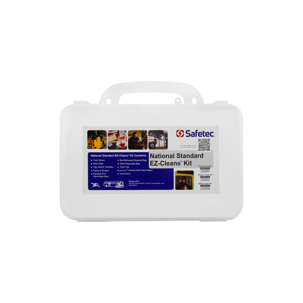 SAFETEC NATIONAL STANDARD EZ-CLEANS® KIT National Standard EZ-Cleans Kit (hard case) 12 kt/cs