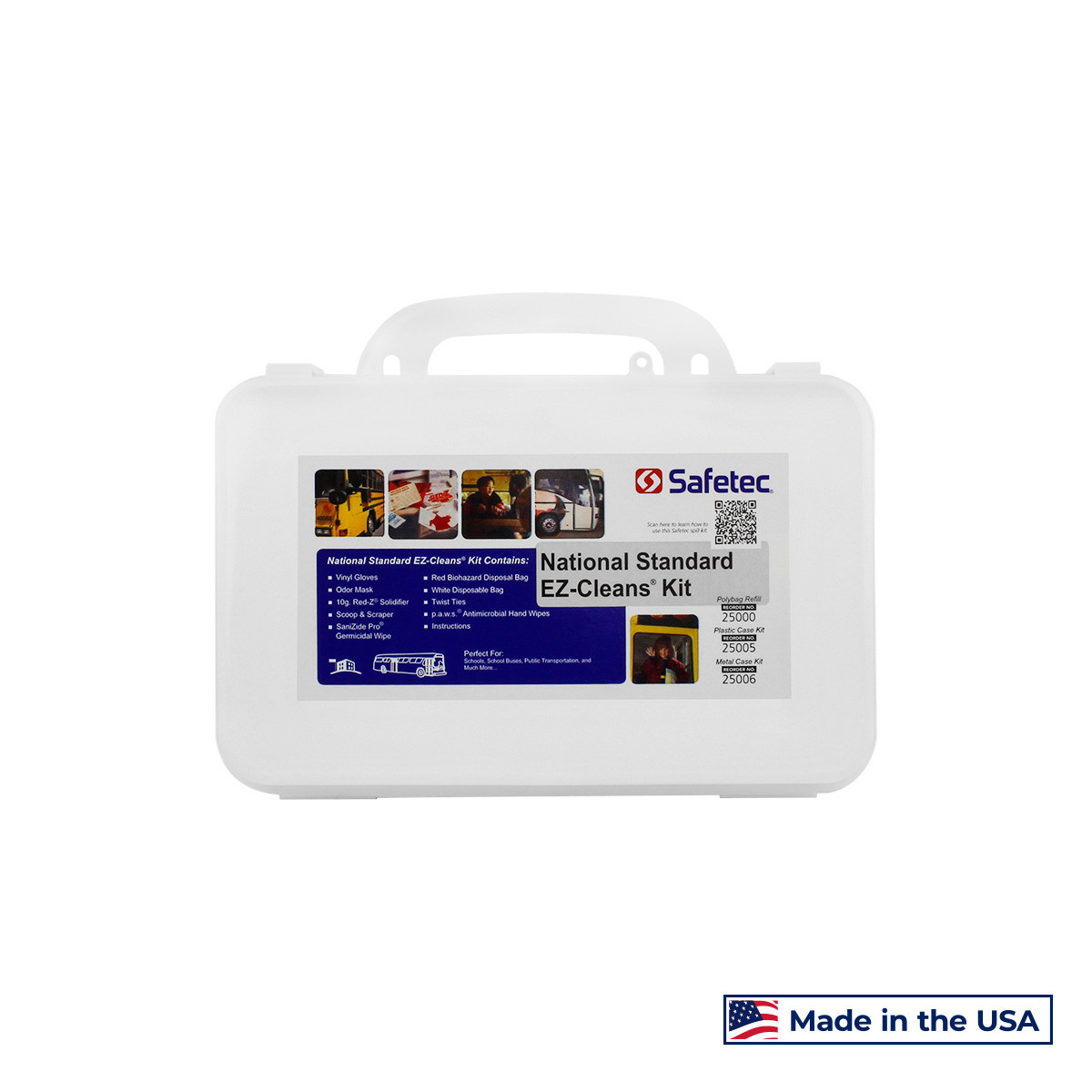 SAFETEC NATIONAL STANDARD EZ-CLEANS® KIT National Standard EZ-Cleans Kit (hard case) 12 kt/cs