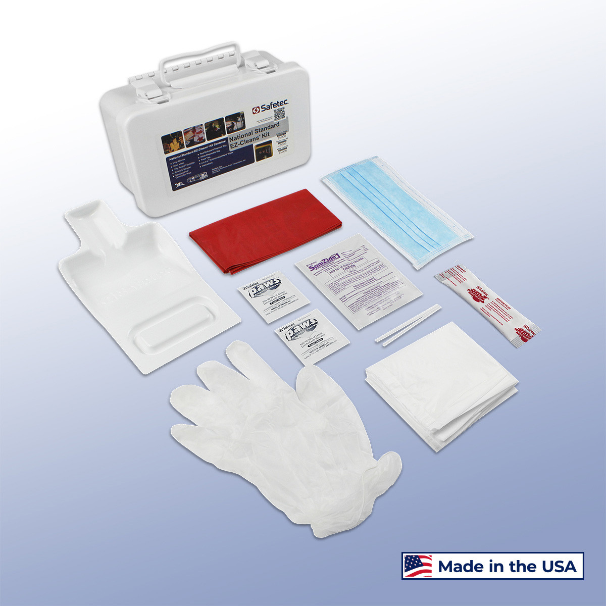 SAFETEC NATIONAL STANDARD EZ-CLEANS® KIT National Standard EZ-Cleans Kit (metal case) 24 kt/cs