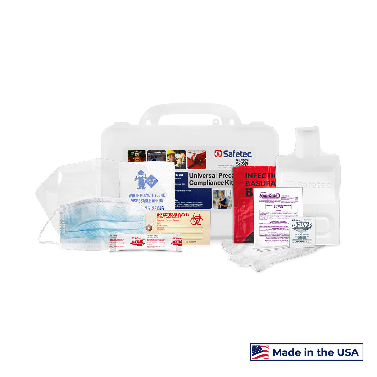 SAFETEC UNIVERSAL PRECAUTION COMPLIANCE KIT Kit, Universal Precaution Compliance (hard case), 12 kt/cs
