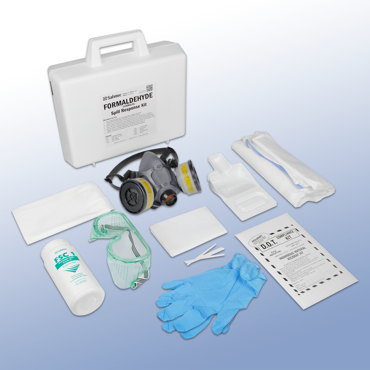 SAFETEC FORMALDEHYDE SPILL RESPONSE KIT Kit, Formaldehyde Spill (hard case) (Available to Continental US & Canada dealers only)