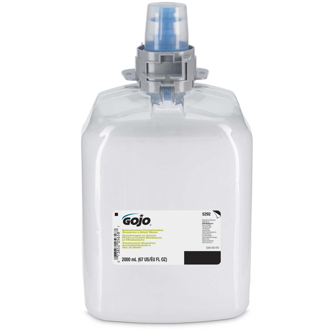 GOJO PROVON® FOAMING HAIR & BODY WASH Foaming Invigorating Conditioning Shampoo & Body Wash, White, FMX-20™, 2000mL, 2/cs