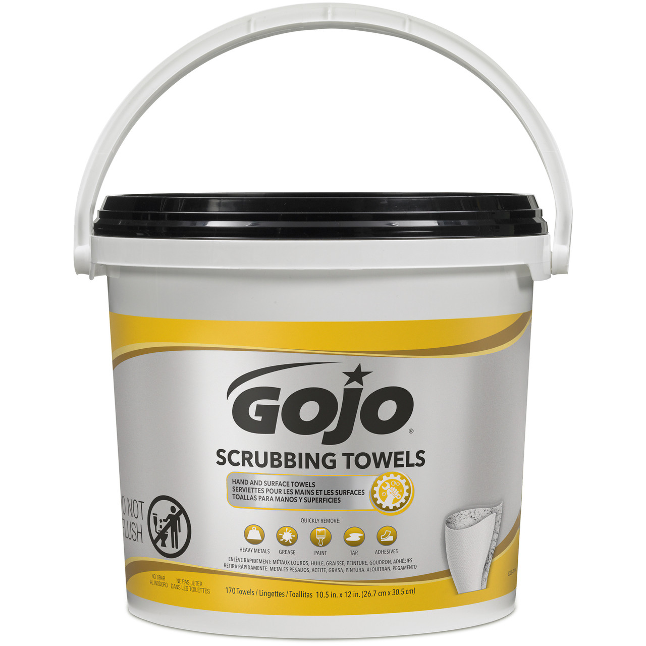 GOJO® SCRUBBING TOWELS Scrubbing Towels, 170 ct. Bucket, 2/cs