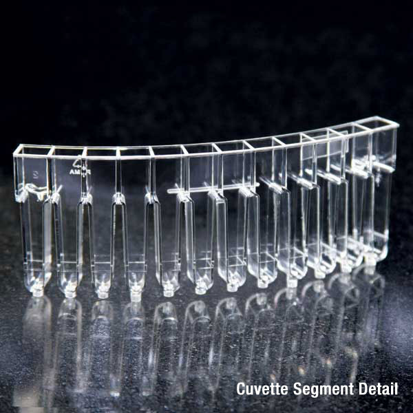 GLOBE SCIENTIFIC HORIBA ABX® CONSUMABLES Pentra® 400 Racked Cuvette Segments, PMMA, 450/cs