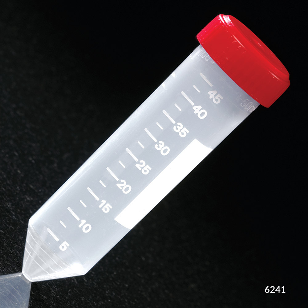 GLOBE SCIENTIFIC RNASE/DNASE FREE CENTRIFUGE TUBES Centrifuge Tube, 50 mL, Polystyrene, Sterile, 25/bg, 20 bg/cs