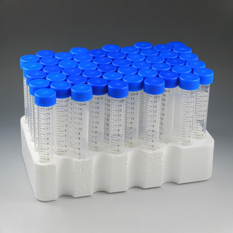 GLOBE SCIENTIFIC GENERAL PURPOSE CENTRIFUGE TUBES & CAPS Centrifuge Tube, 15 mL, PP, Sterile, 50/rack, 10 rack/cs