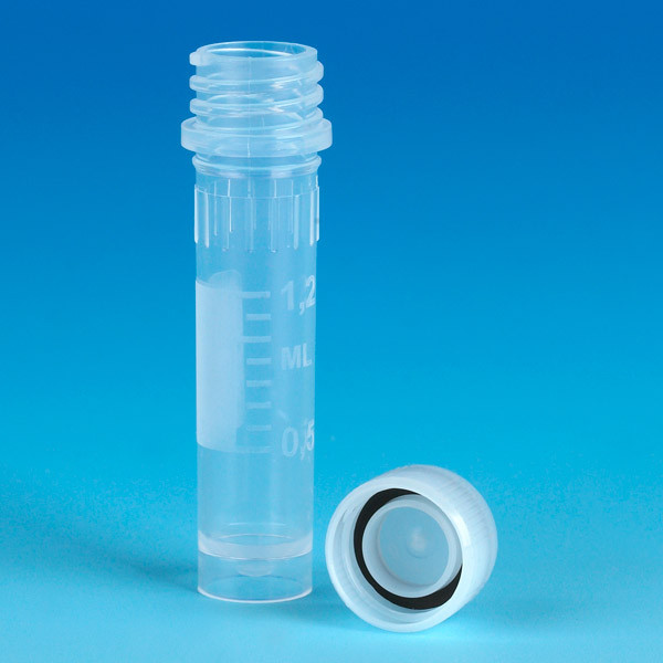 GLOBE SCIENTIFIC GENERAL PURPOSE CENTRIFUGE TUBES & CAPS Microcentrifuge Tube, 2 mL, PP, Sterile, Self-Standing Bottom, w/ O-Ring Screw Cap, 1000/cs
