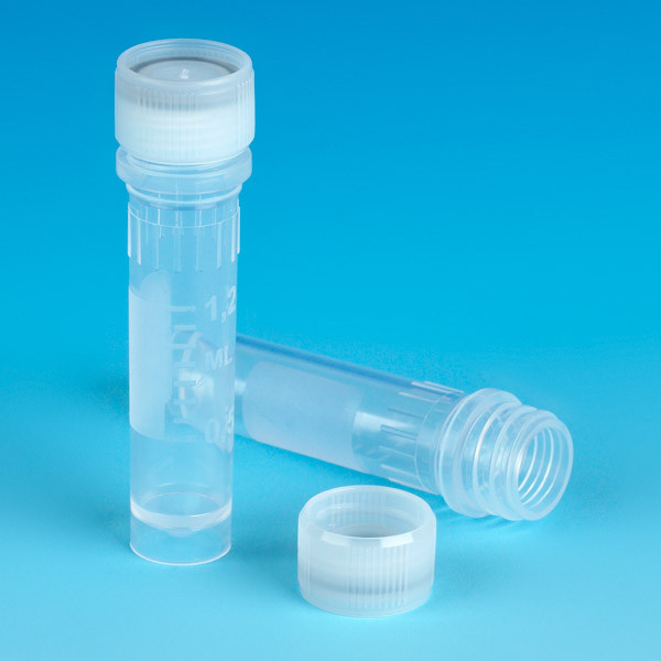 GLOBE SCIENTIFIC GENERAL PURPOSE CENTRIFUGE TUBES & CAPS Microcentrifuge Tube, 2 mL, PP, Sterile, Self-Standing Bottom, w/ O-Ring Screw Cap, 1000/cs