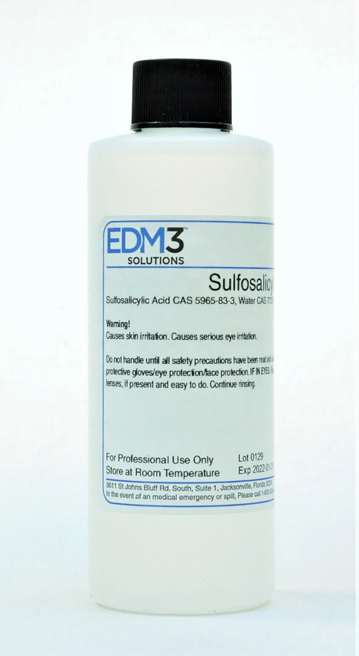 EDM3 STAINS AND REAGENTS Sulfosalicylic Acid, 3%, 4 oz (Item is Non-Returnable) (US Only)