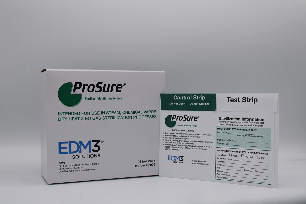 EDM3 BIOLOGICAL INDICATORS ProSure® Mailer, 26/bx (US Only)