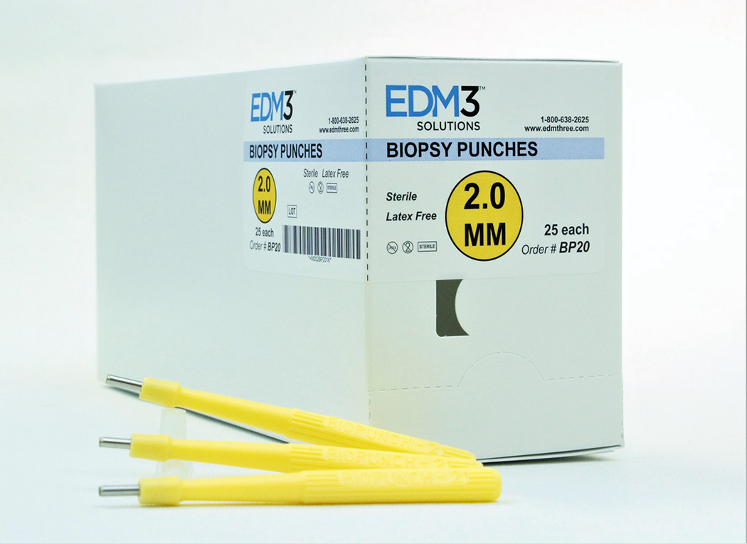 EDM3 EAR CURETTS AND BIOPSY PUNCHES Biopsy Punch, 2.0, 25/bx (US Only)