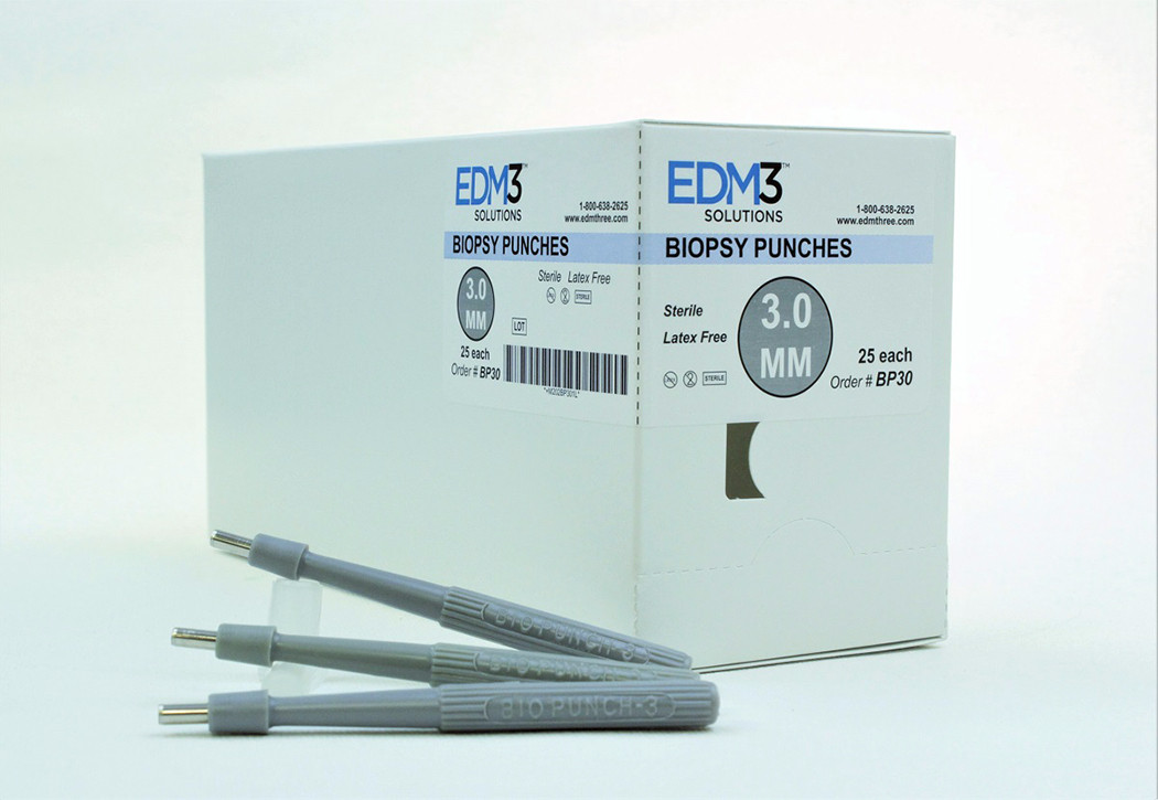 EDM3 EAR CURETTS AND BIOPSY PUNCHES Biopsy Punch, 3.0, 25/bx (US Only)