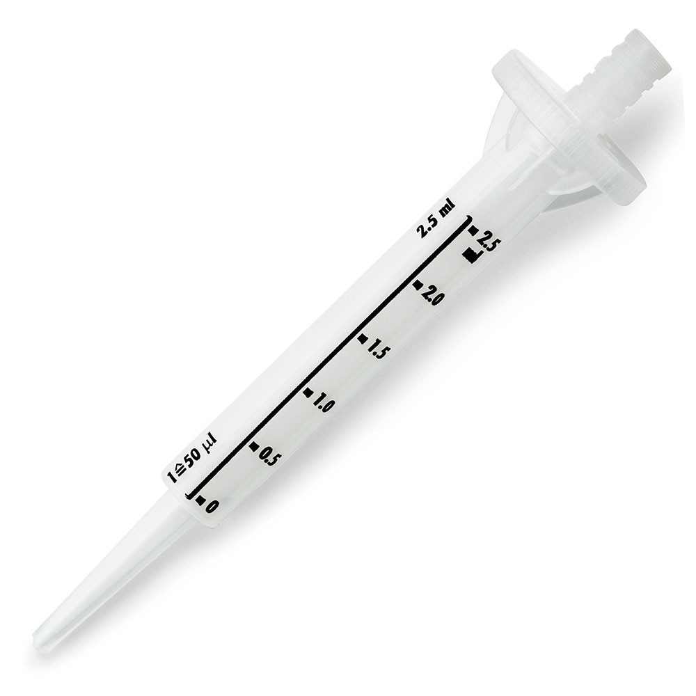 GLOBE SCIENTIFIC DISPENSER SYRINGE TIPS Dispenser Syringe Tip, 2.5mL, 100/bx