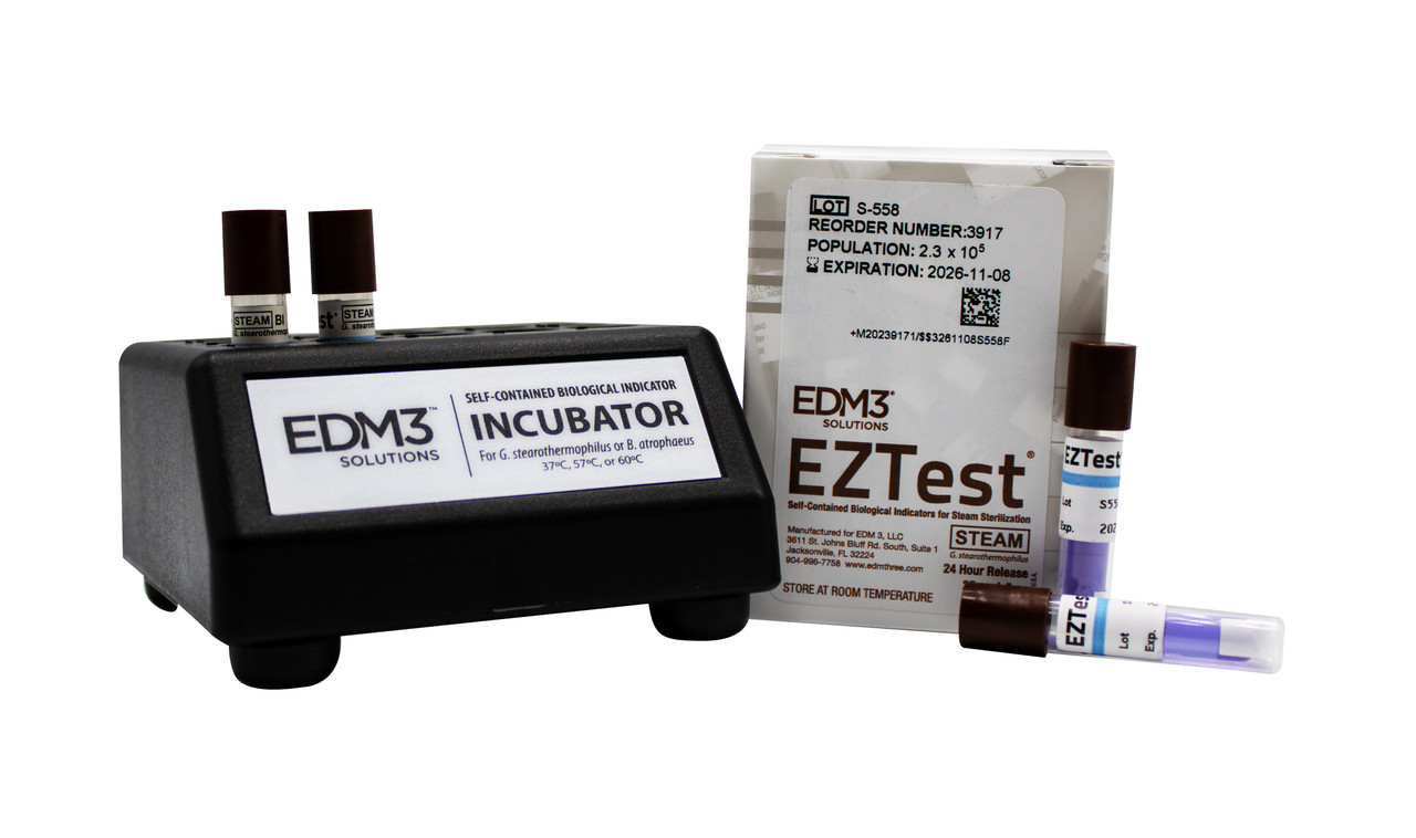EDM3 BIOLOGICAL INDICATORS Starter Kit, Includes: EZTest® 25/pk, LED Incubator (US Only)