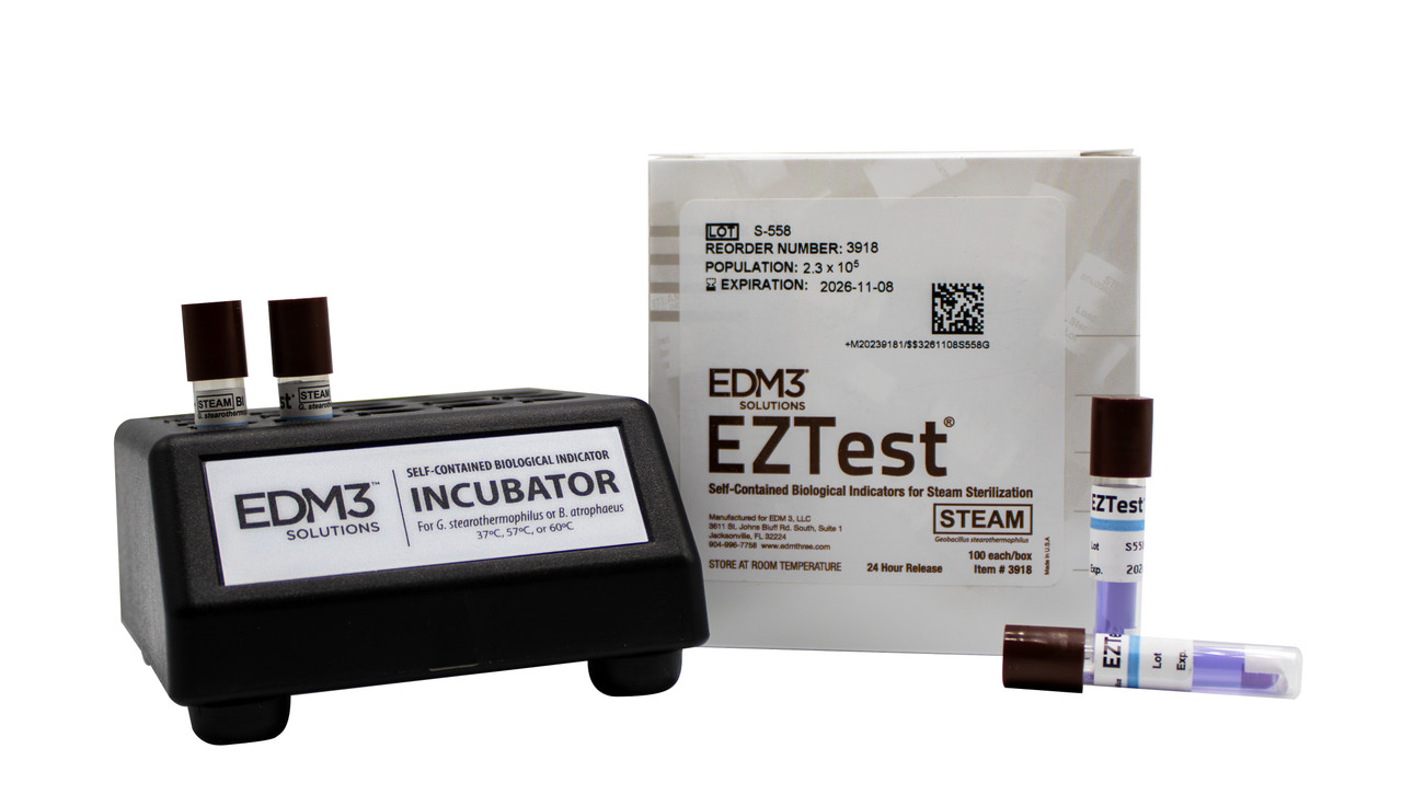 EDM3 BIOLOGICAL INDICATORS Starter Kit, Includes: EZTest® 100/pk, LED Incubator (US Only)