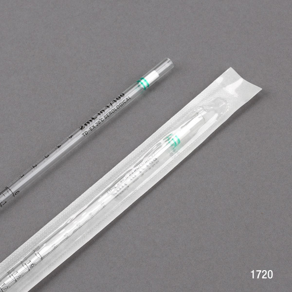 GLOBE SCIENTIFIC SEROLOGICAL PIPETTES Serological Pipette, 2 mL, Sterile, Individually Wrapped, 500/bx