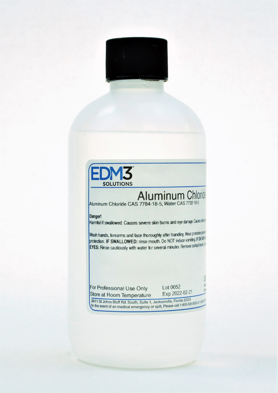 EDM3 STAINS AND REAGENTS Aluminum Chloride, 25%, 8 oz, Non-Regulated  (Item is Non-Returnable) (US Only)