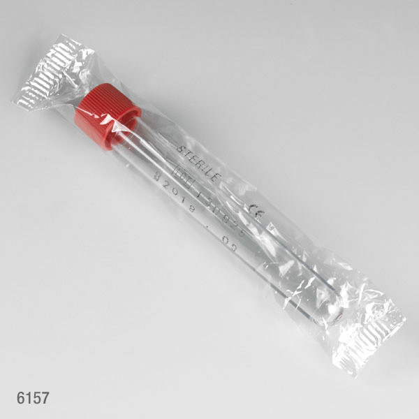 GLOBE SCIENTIFIC PLASTIC TEST TUBES Test Tube, PP, 15 mL, 16 x 120mm, w/ Attached Red Screw Cap, Sterile, Individually Wrapped, 500/cs