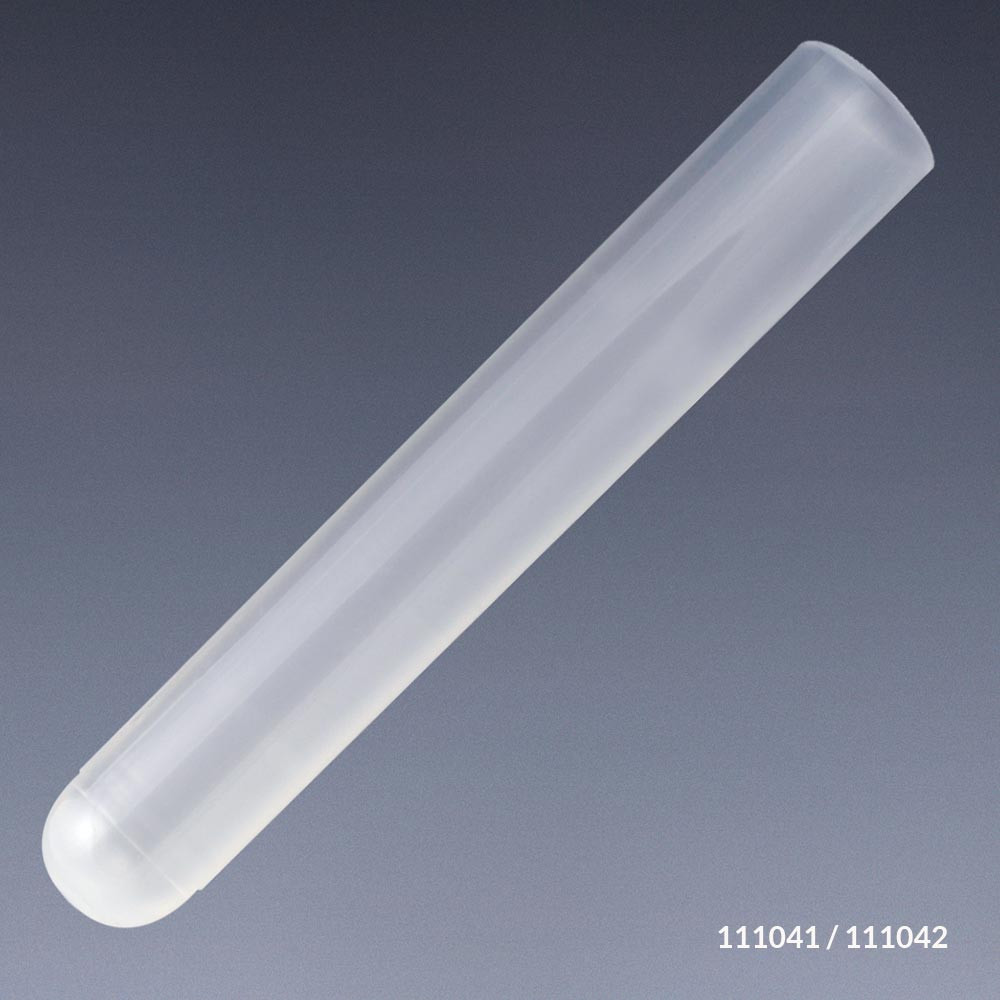 GLOBE SCIENTIFIC PLASTIC TEST TUBES Test Tube, PP, 12 mL, 16 x 100mm, Non-Graduated, No Rim, 2000/cs