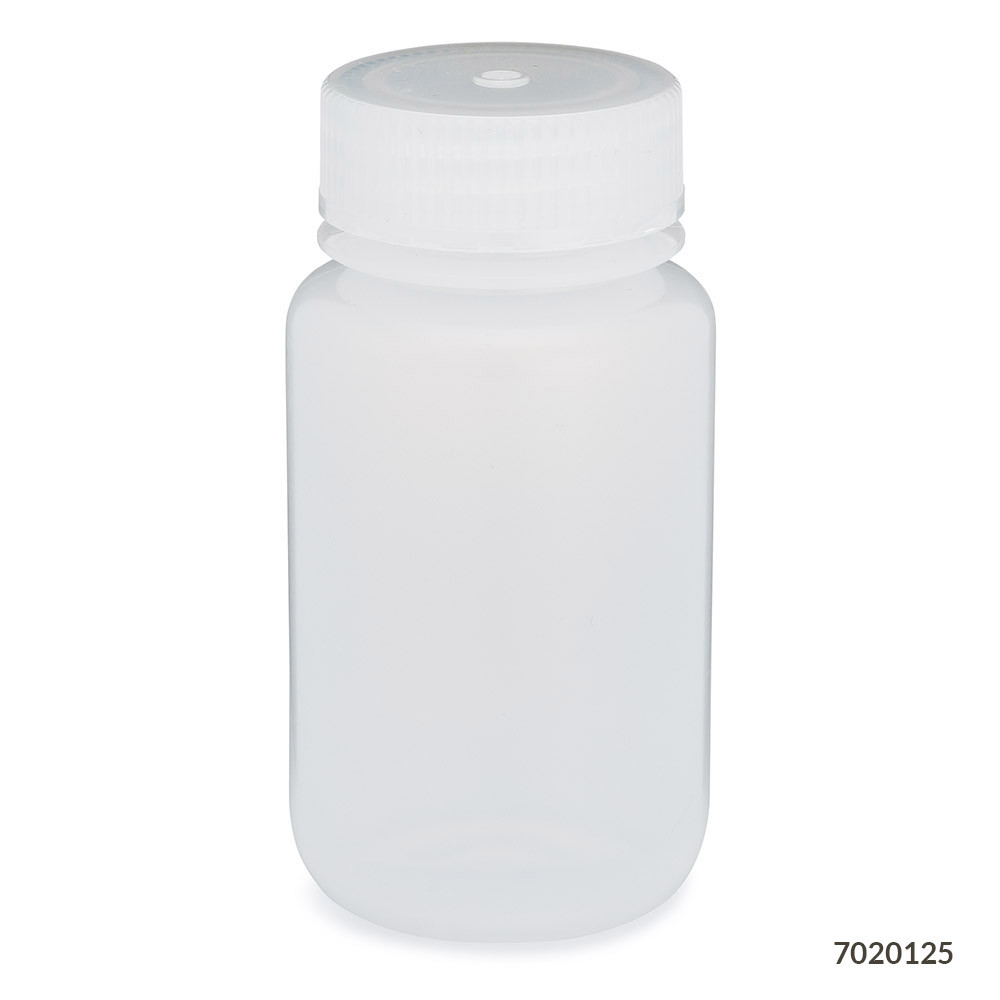 GLOBE SCIENTIFIC DIAMOND™ REALSEAL BOTTLES Diamond RealSeal™Bottle, Wide Mouth, Round, LDPE with PP Closure, 125mL, 12/bg