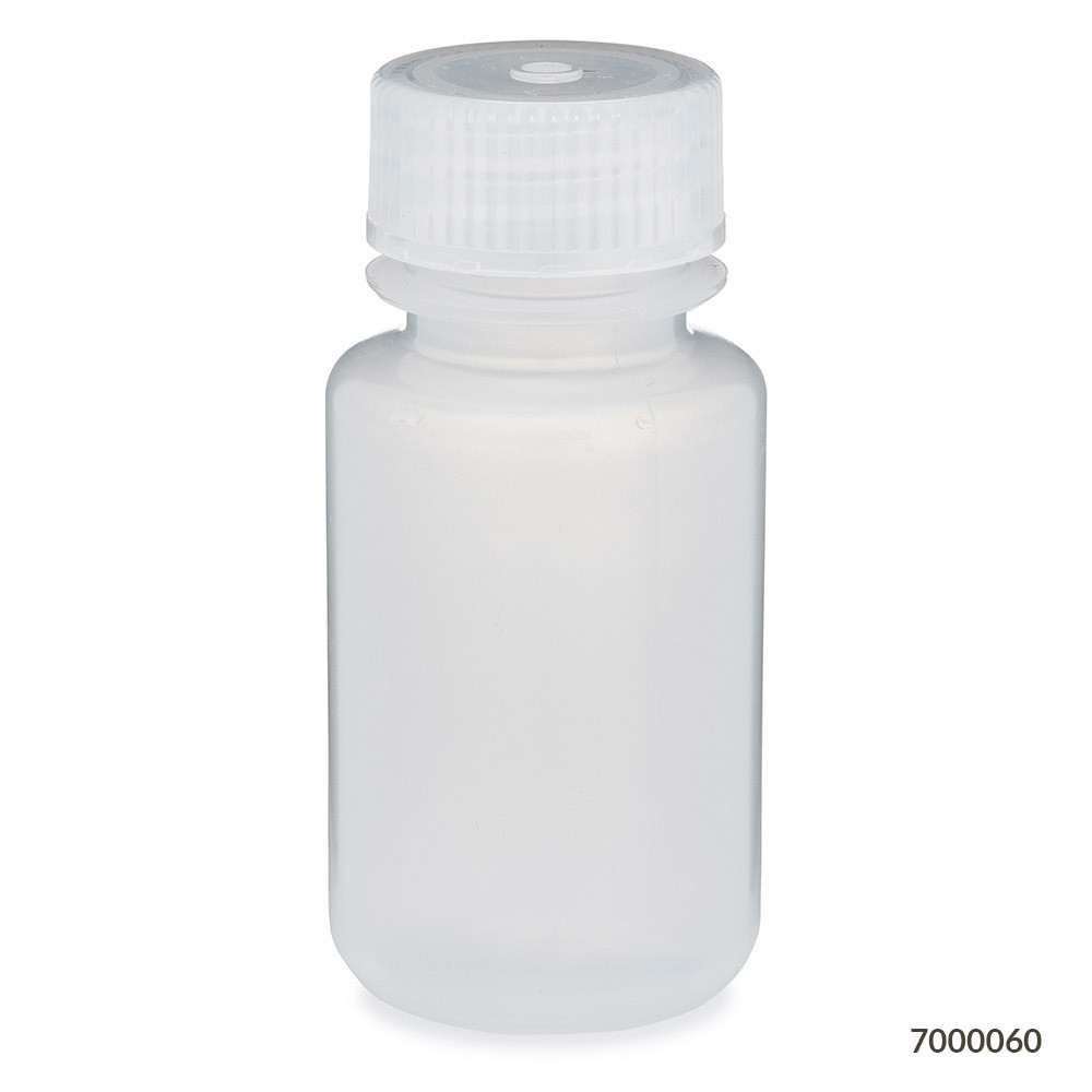 GLOBE SCIENTIFIC DIAMOND™ REALSEAL BOTTLES Diamond RealSeal™Bottle, Wide Mouth, Round, PP with PP Closure, 60mL, 12/bg