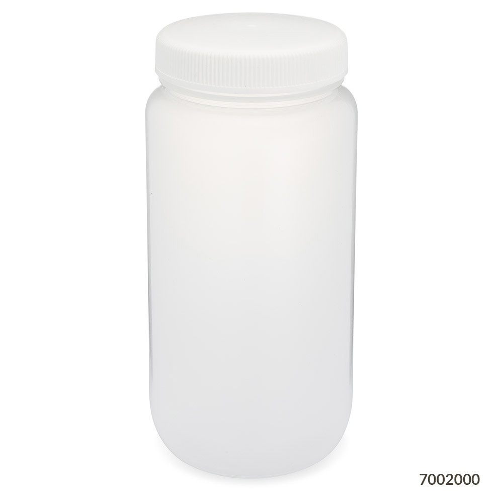 GLOBE SCIENTIFIC DIAMOND™ REALSEAL BOTTLES Diamond RealSeal™Bottle, Wide Mouth, Round, PP with PP Closure, 2L