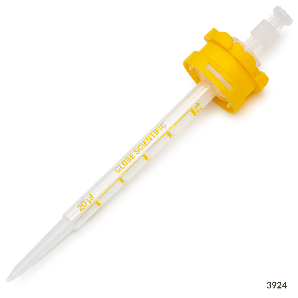 GLOBE SCIENTIFIC DIAMOND RV-PETTE™ PRO DISPENSER SYRINGE TIPS Diamond RV-Pette PRO Dispenser Tip, 1.0mL, 100/bx