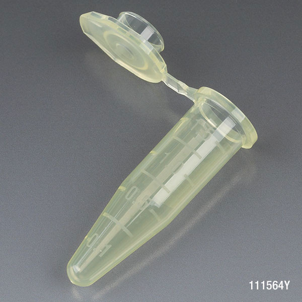 GLOBE SCIENTIFIC GENERAL PURPOSE CENTRIFUGE TUBES & CAPS Microcentrifuge Tube, 1.5mL, PP, Attached Snap Cap, Graduated, Natural, Certified: Rnase, Dnase and Pyrogen Free, 500/bg