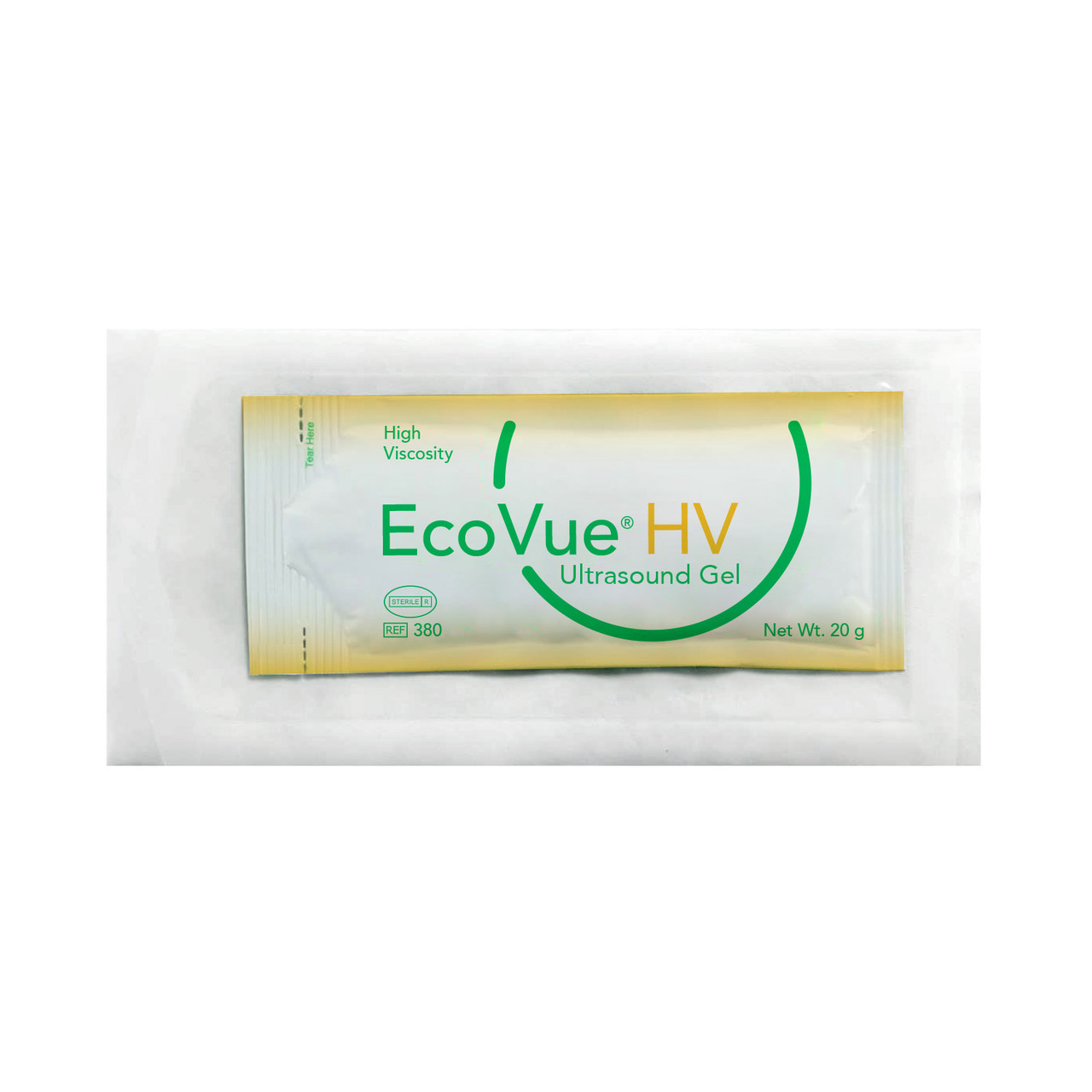 HR® ECOVUE® ULTRASOUND GEL EcoVue® High-Viscosity Ultrasound Gel, 20g Packet, Sterile SafeWrap™, 48/bx, 6bx/cs