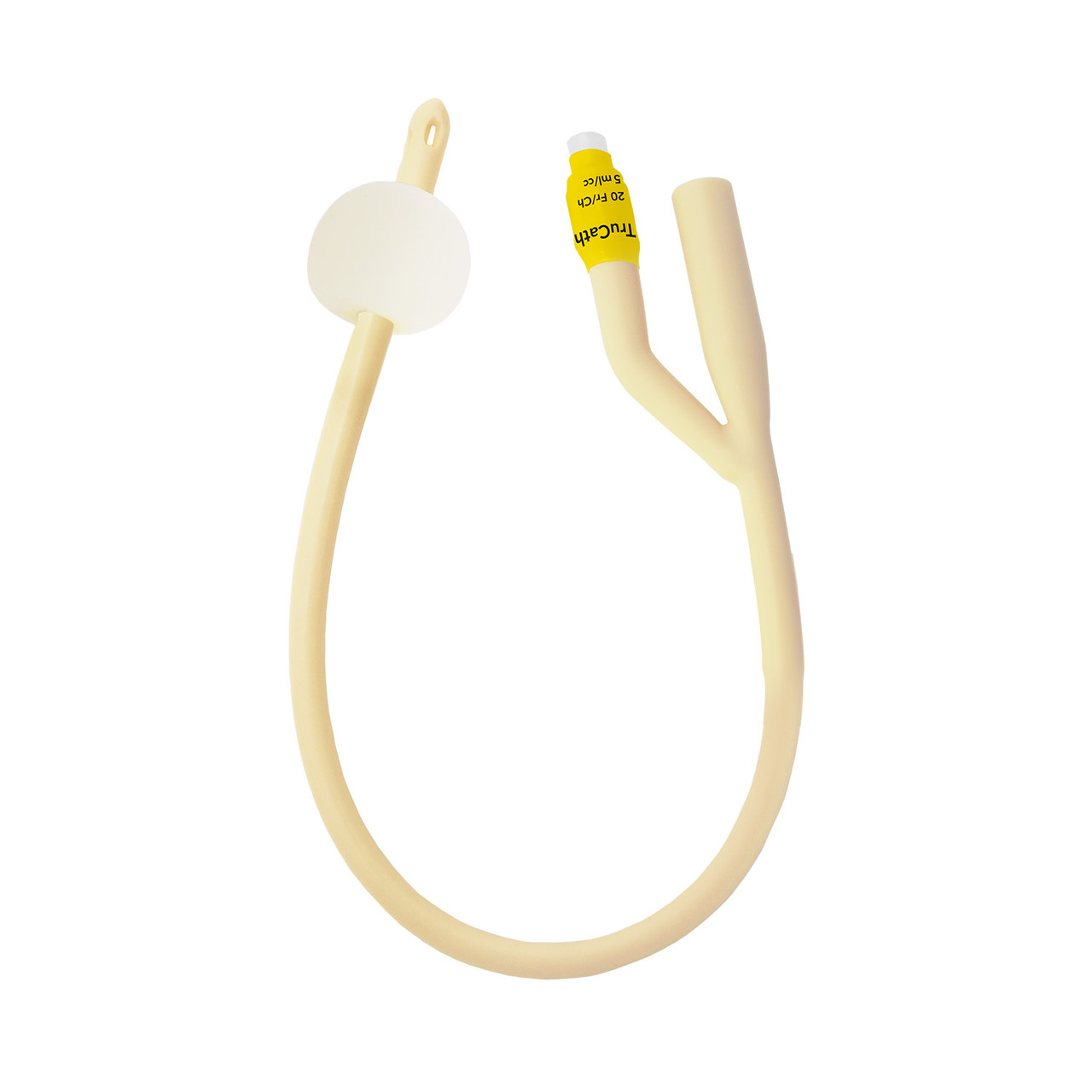HR® TRUCATH® FOLEY CATHETERS Catheter, TruCath®, Silicone-Elastomer Coated Latex, Foley, 2-Way, 5ml Balloon, 20fr, 12ea/cs