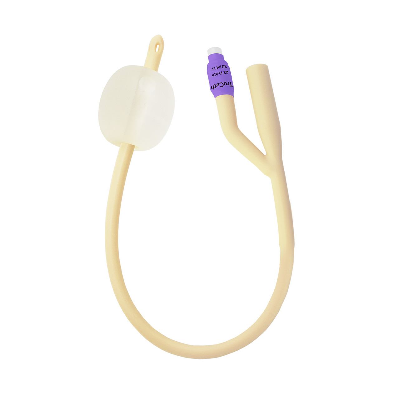 HR® TRUCATH® FOLEY CATHETERS Catheter, TruCath®, Silicone-Elastomer Coated Latex, Foley, 2-Way, 30ml Balloon, 22fr, 12ea/cs