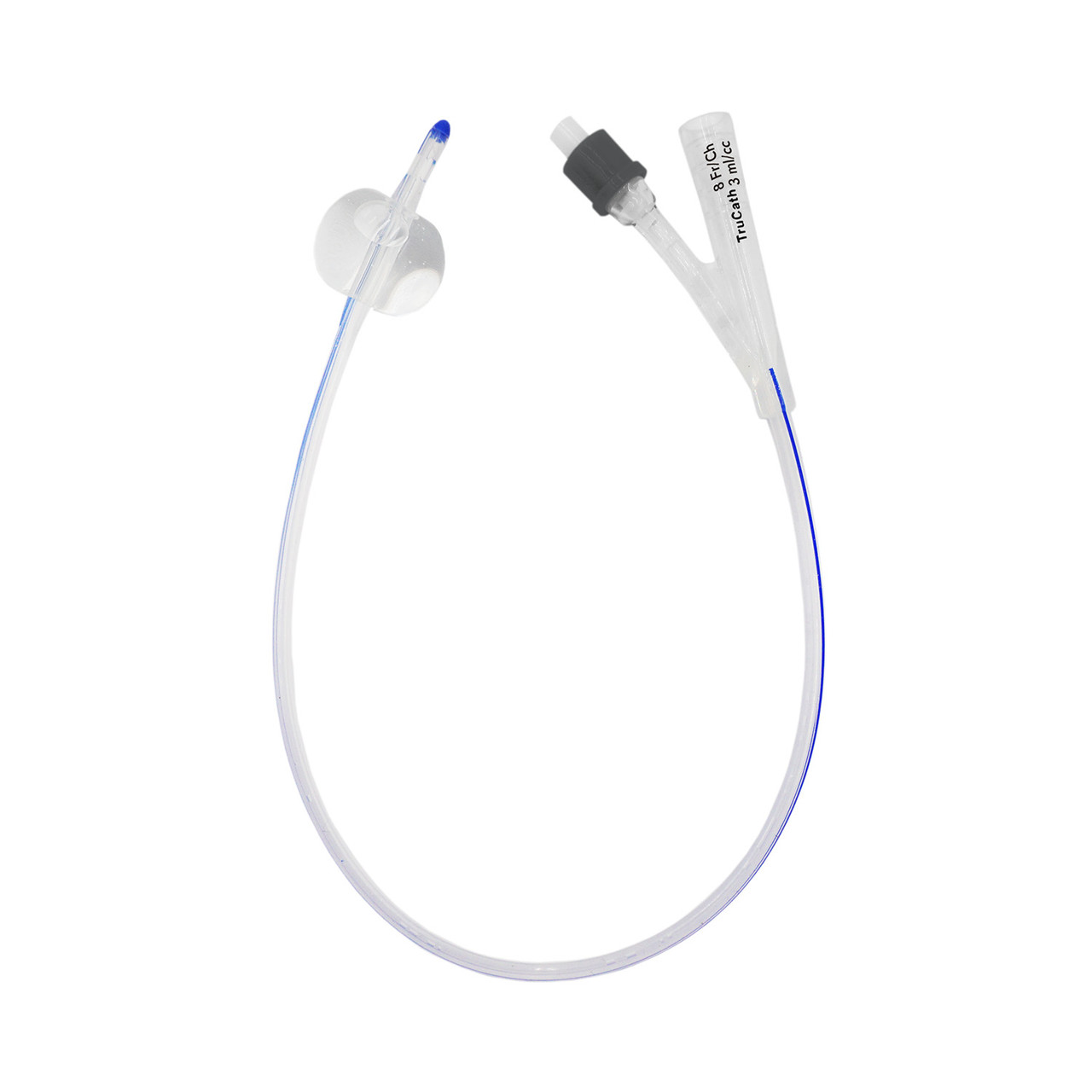 HR® TRUCATH® FOLEY CATHETERS Catheter, TruCath®, 100% Silicone Pediatric Foley Catheter, 2-Way, 3ml, 8fr, 12ea/cs