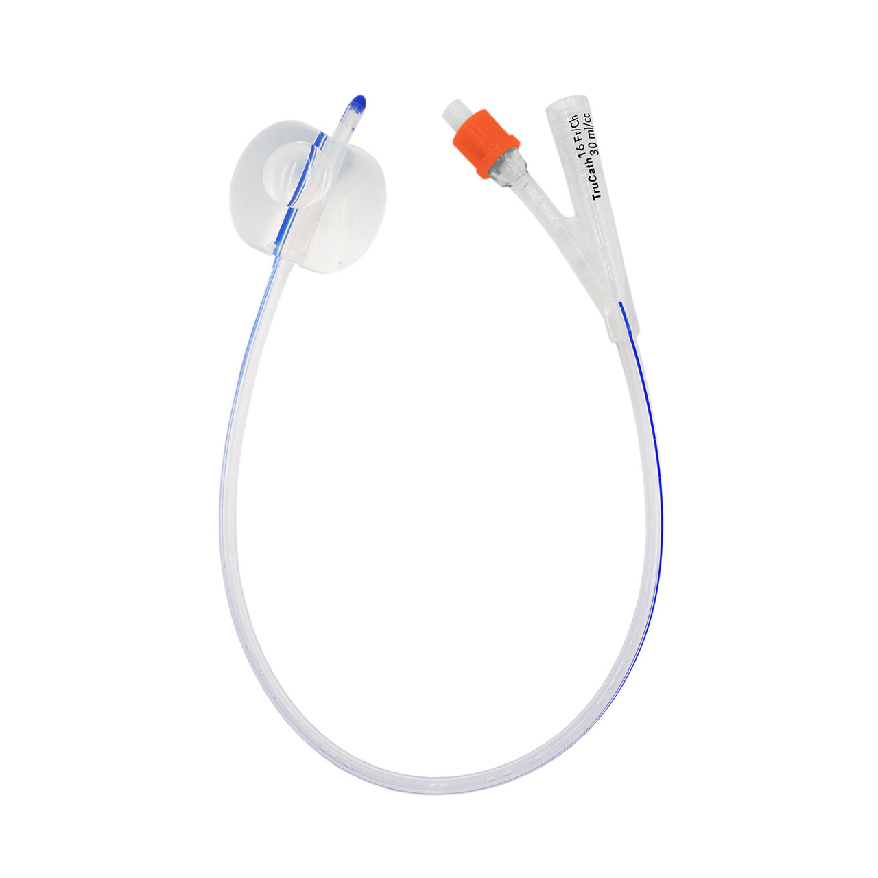 HR® TRUCATH® FOLEY CATHETERS Catheter, TruCath®, 100% Silicone Foley Catheter, 2-Way, 30ml Balloon, 16fr, 12ea/cs