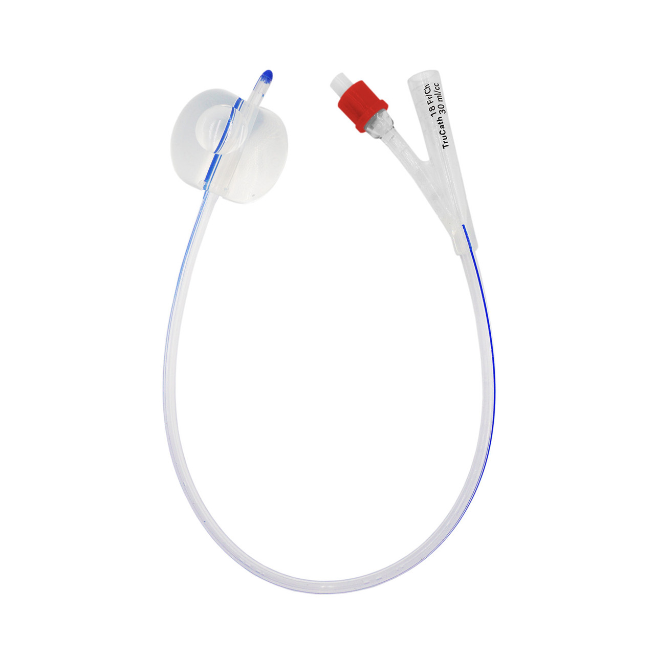 HR® TRUCATH® FOLEY CATHETERS Catheter, TruCath®, 100% Silicone Foley Catheter, 2-Way, 30ml Balloon, 18fr, 12ea/cs