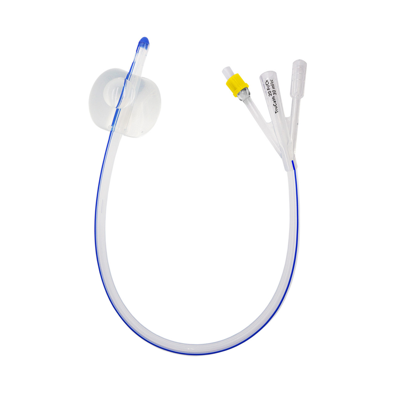 HR® TRUCATH® FOLEY CATHETERS Catheter, TruCath®, 100% Silicone Foley Catheter, 3-Way, 30ml Balloon, 20fr, 12ea/cs