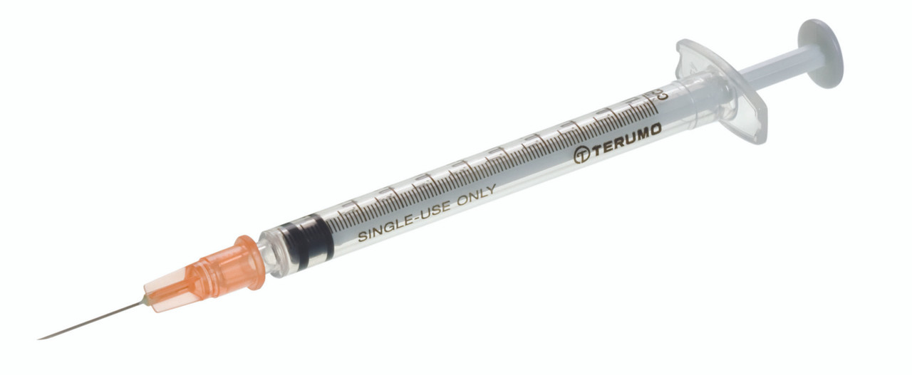 TERUMO TUBERCULIN SYRINGES TB Syringe, 1cc 26G x 3/8", Removable Needle, 100/bx, 10 bx/cs (3SS-01T2609) (US Only)