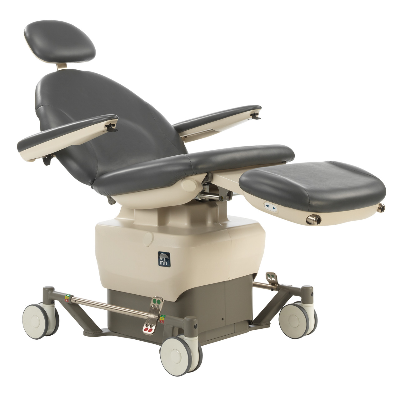 MTI EXAM & PROCEDURE CHAIRS 550 Procedure Chair, Mobile Base, 100-240V Rear Steer (Rear swivel casters, front LH steering caster) ( ONLY) (Continetal US & Canada)
