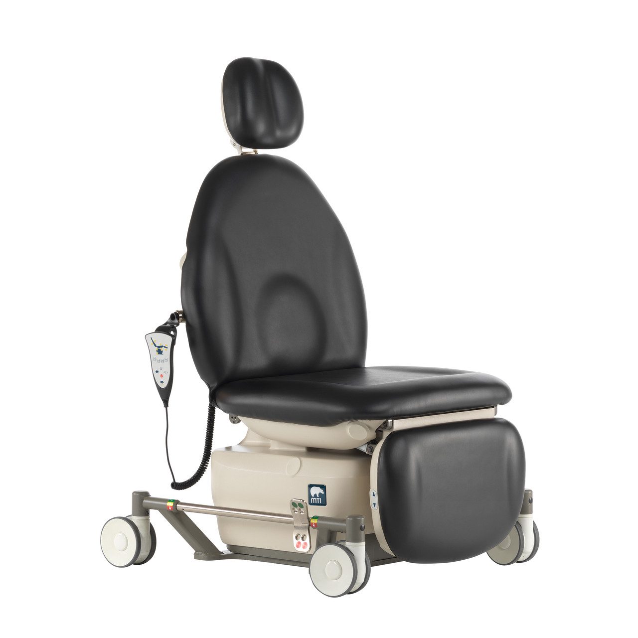 MTI STRETCHER BED 840 Battery Powered Stretcher Bed, Mobile Base, 100-240V Front Steer (front swivel casters, rear RH steering caster) ( ONLY) (Continetal US & Canada)
