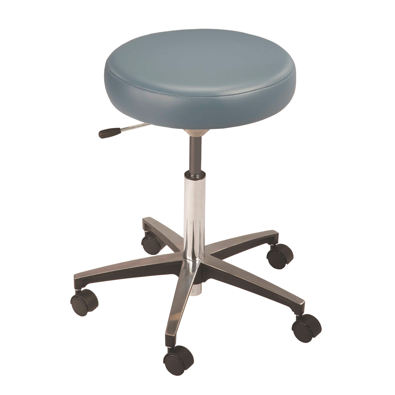 MTI STOOL Stool, Pneumatic Hand Operated, Chrome Base, without Backrest, Ultra-Garnet ( ONLY) (Continetal US & Canada)
